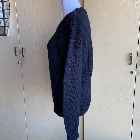 J Crew Sz XS Navy Blue Wool-blend Sweater - Picture 3 of 6